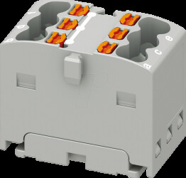 3002798 PTFIX distributor block, 6x1.5, grey