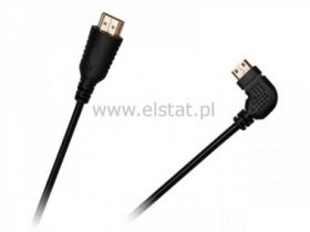 Kabel połączeniowy HDMI - mini HDMI, kątowy 1,5m