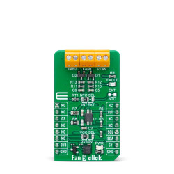 Płyta rozwojowa Brand-Rex Wentylator 5 Click Funkcja osłony zasilania TC654 Płyta rozwojowa