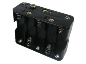 Uchwyt do baterii, x 10, montaż zatrzaskowy