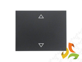 BERKER K.1 Klawisz pojedynczy z nadrukiem "strzałki" antracyt mat lakierowany 14057106 HAGER