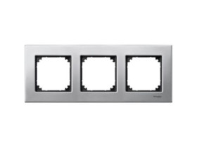 MERTEN M-ELEGANCE metal ramka 3 potrójna srebrny platynowy MTN403360 SCHNEIDER ELECTRIC
