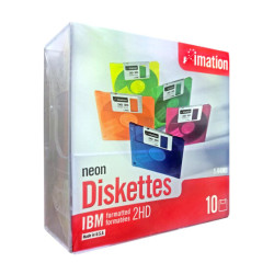 3.5" Diskettes 2HD "Imation" neon