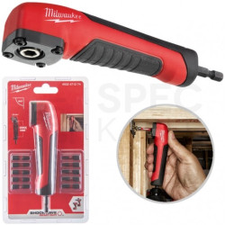Udarowa nasadka kątowa 90° 1/4" + 10x Bit Shockwave Impact Duty MILWAUKEE