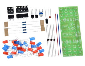 MIGAJĄCE DIODY LED - CZERWONE I NIEBIESKIE ŚWIATŁA POLICYJNE - ZESTAW DO SAMODZIELNEGO MONTAŻU (KIT-FLASH-V3)