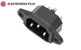 GNIAZDO AC IEC DO OBUDOWY PRZYKRĘCANE