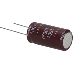 EKXJ451ELL101MMP1S NCC 100uF 450V 105&#xB0;c Miniature Long Life Radial Electrolytic