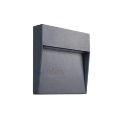 Oprawa naścienna LED prostokątna antracyt DULI LED 4W-NW-L-GR 4W 100lm 4000K IP54 33750