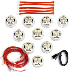 Picade Plasma Kit - Illuminated Arcade Buttons – 10-button kit