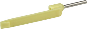 Insulated wire end ferrule, 0.25 mm², 12 mm long, NF C 63-023, yellow, DZ5CA002