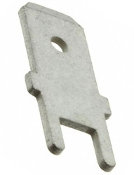 Konektor płaski Męski 6.3 x 0.8mm długość 16.5mm Izolacja: Nieizolowane Cyna