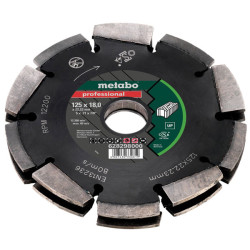 Metabo 628298000 2 Row Pro UP Universal Wall Chaser Blade 125 x 18 x 22.23mm