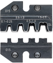 Crimping die for uninsulated connectors, 0.1-2.5 mm², AWG 27-13, 97 49 04