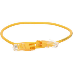 TruConnect TRUP5E0.50YW 0.5mtr CAT 5E UTP PVC Full Copper Patch Lead - Yellow