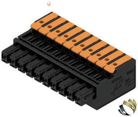 Weidmüller Obudowa złącza pin żeńskiego na kabel Ilość pinów 10 Wymiary siatki: 5 mm 2741640000 36 szt.