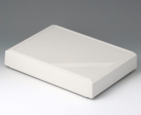 Cover, L, high, closed, ABS, (W x H x D) 302 x 50 x 220 mm, white, for DATEC-TERMINAL L, basic enclosure version I, II, III, B40