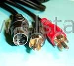 SVHS- 2RCA 5m czarny płaski