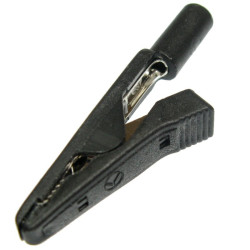 Krokodyl MA1-BK Gn.2mm Czarny 60VDC/30VAC 6A