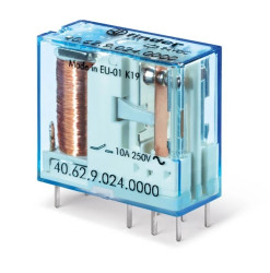 Przekaźnik miniaturowy 2P 10A 24V DC czuły 40.62.7.024.0000