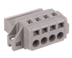 Wtyk MCS-MIDI Classic 4-biegunowy szary raster 5mm 231-604/019-000 /50szt./