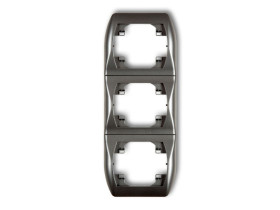 TREND Ramka pionowa 3 potrójna grafitowy 11RV-3 KARLIK