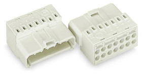 Wtyk 4-biegunowy z blaszką styku PE żółty 267-520 /50szt./