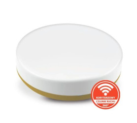 Plafon NEO n/t 18W AC 230V 50Hz 4000K (neutr.) 120 st. IP54 z koryt. czujnikiem ruchu 1810lm PL-NEO/LED/18W/CRK złoty