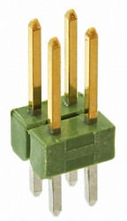 Złącze szpilkowe 4-pinowe AMPMODU MOD II raster: 2.54 mm Prosty 2-rzędowe TE Connectivity Otwór przelotowy750 V Bez