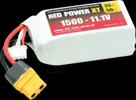 Li-Po battery, 11.1 V, 1500 mAh