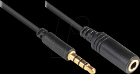 AS-35V4B3 Audio cable, 3.5 mm 4-pin jack plug to female connector, 3.0 m