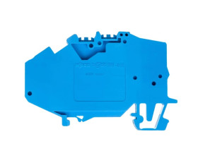 Złączka szynowa rozłączalna N 1-przewodowa 4mm2 do przewodu neutralnego niebieska 781-613 TOPJOBS /50szt./