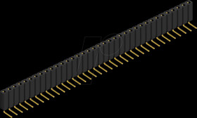 BL 3 36 G Socket, 1-row, 1 x 36 - 2.54 mm
