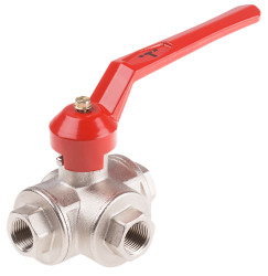 Zawór kulowy korpus mosiężny BSPP 40bar 3/8cal 580psi RS PRO