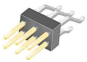 Złącze szpilkowe 6-pinowe raster: 2.54mm 2-rzędowe Samtec Montaż powierzchniowy 7.0A