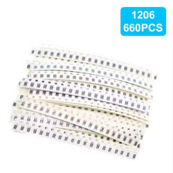 ZESTAW REZYSTORÓW SMD 33 X 20 SZTUK = 660 SZTUK 1% 1206 (ZESTAW-REZ1206)