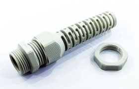 PG13 dławnica kablowa poliamidowa z odgiętką szara