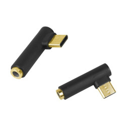 Przejście USB-C/Jack 3.5mm kąt. ADAPTER AUDIO