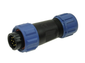 Wtyk; SP1310/P9I-N; 9 torów; lutowany; 0,75mm2; 4-6,5mm; SP13; na przewód; IP68; 3A; 125V; Weipu; RoHS