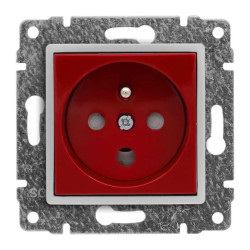 VENA Gniazdo pojedyncze z/u DATA z kluczem uprawniającym czerwone 510443