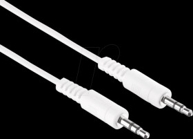 LP-AC011-030-V2 Audio cable, 3.5-mm jack plug, 3 m, white