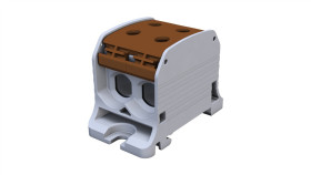 Złączka Szynowa Gwintowa Al/Cu Stb 50-2 (87320) Simblock Brązowy 81002015