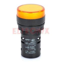 KONTROLKA LED F22Y ŻÓŁTA 230V AC FImontaż=22mm