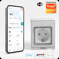 Inteligentne gniazdo natynkowe zewnętrzne Smart WiFi (Tuya) / GOMEDIA PS16