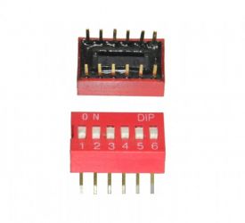DIP SWITCH 6 POZ ESD106L