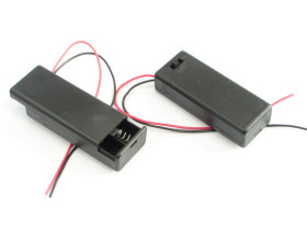 Koszyk baterii AAA (R03) x2 z pokrywą i wyłącznikiem