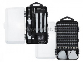 Komplet wkrętaków 115 części z rączką i otwieracze