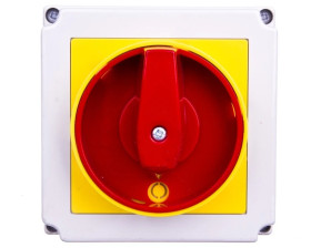 Łącznik krzywkowy 0-1 3P 63A w obudowie /+blokada/ 4G63-10-PK S6