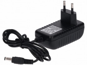 Zasilacz led gniazdkowy 12V 24W 5.5/2.5 czarny