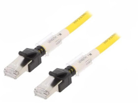 XS6W-6LSZH8SS-1MY Patch cord RJ45 wtyk,z obu stron żółty