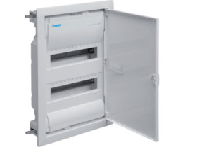 Rozdzielnica podtynkowa karton-gips 24 modulowa 2x12M drzwi pełne IP30 VOLTA (G+K) VH24NE HAGER